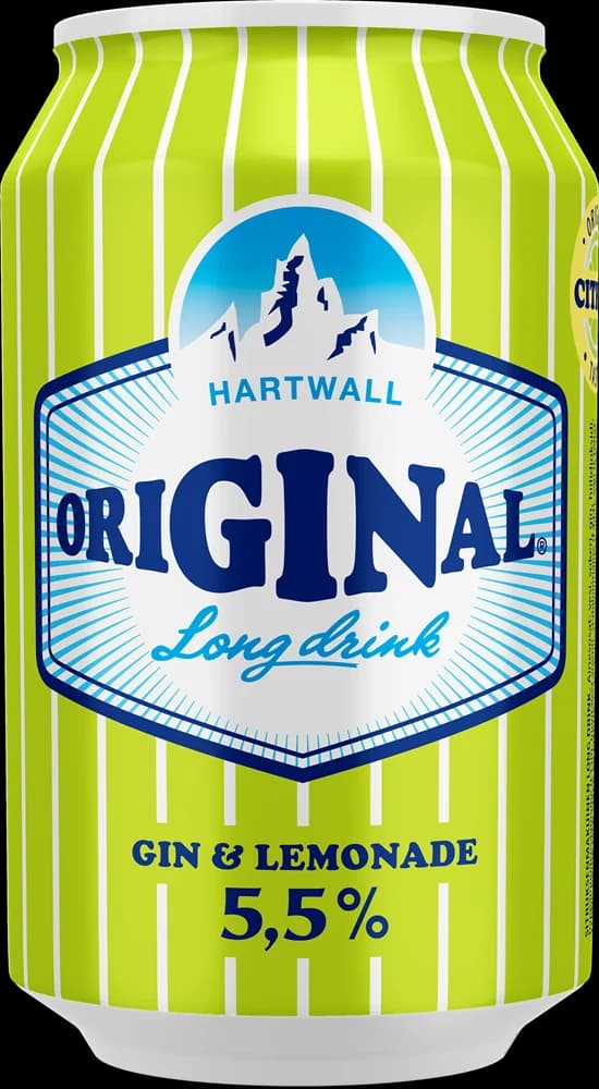 Lemonade Hartwall Long Drink can