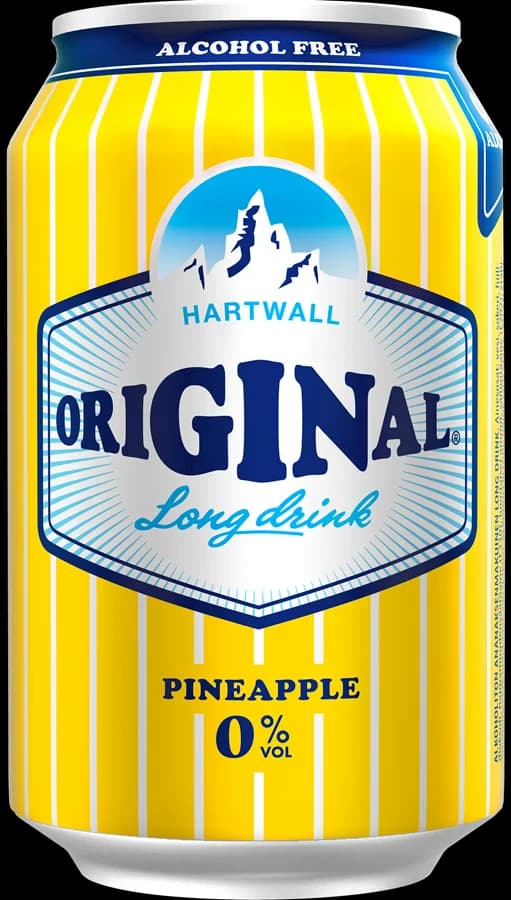 Pineapple Hartwall Long Drink can